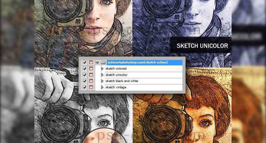 Sketch Photoshop Action