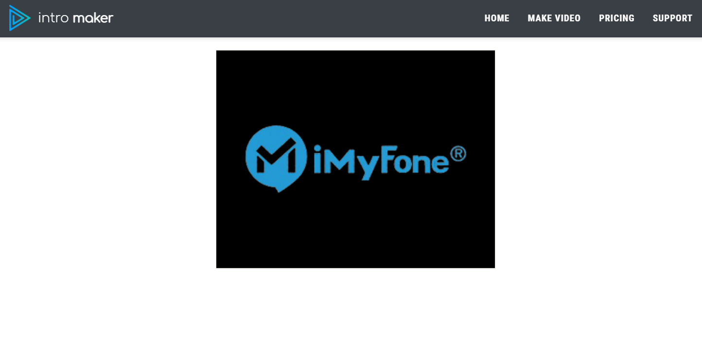 Intromaker video editor interface