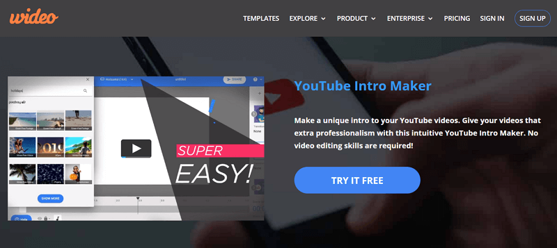 Wideo intro maker for marketing