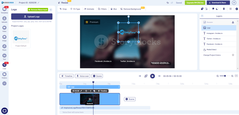 VideoCreek powerful intro maker