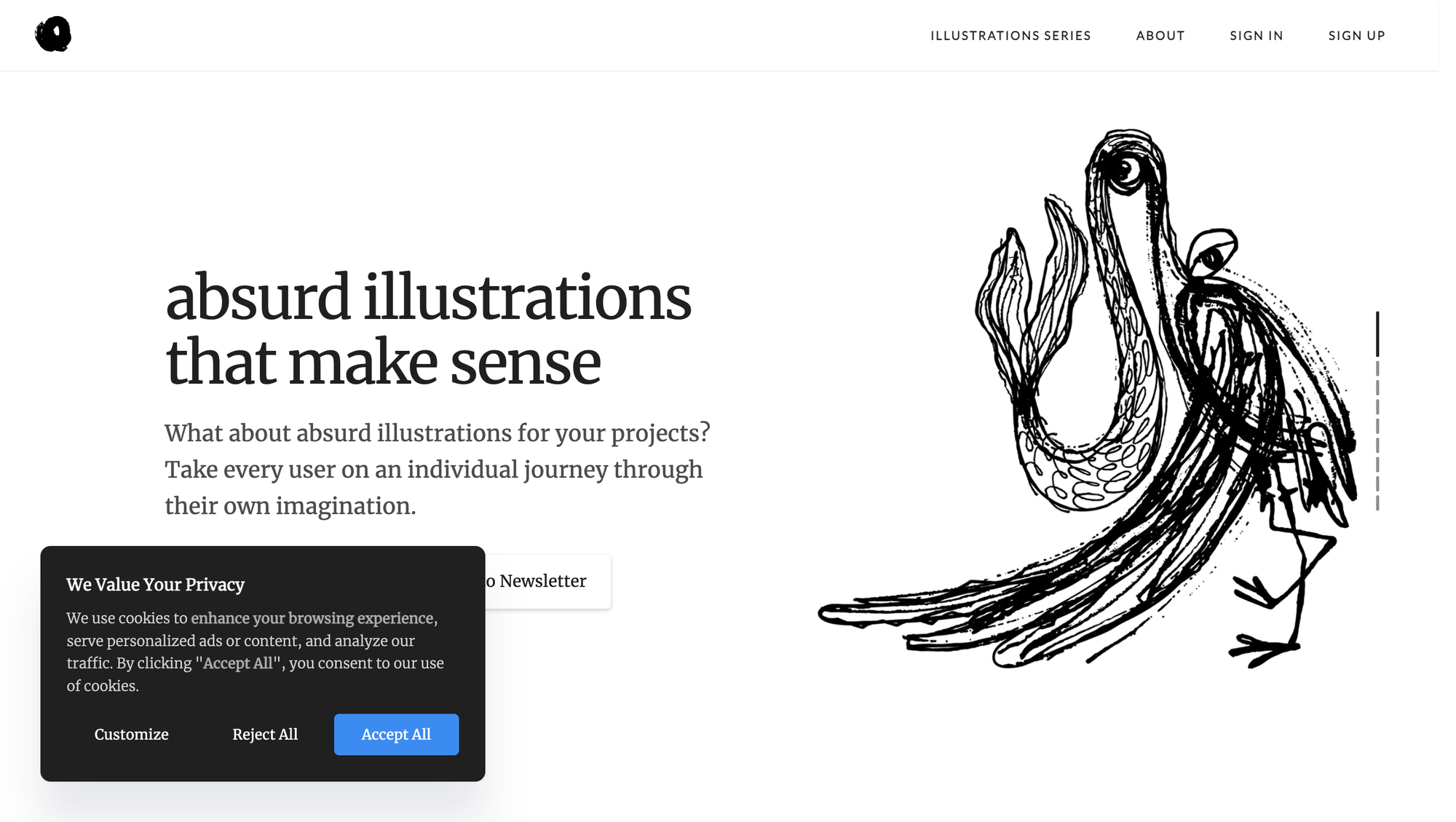 Absurd Design surreal black-and-white illustrations