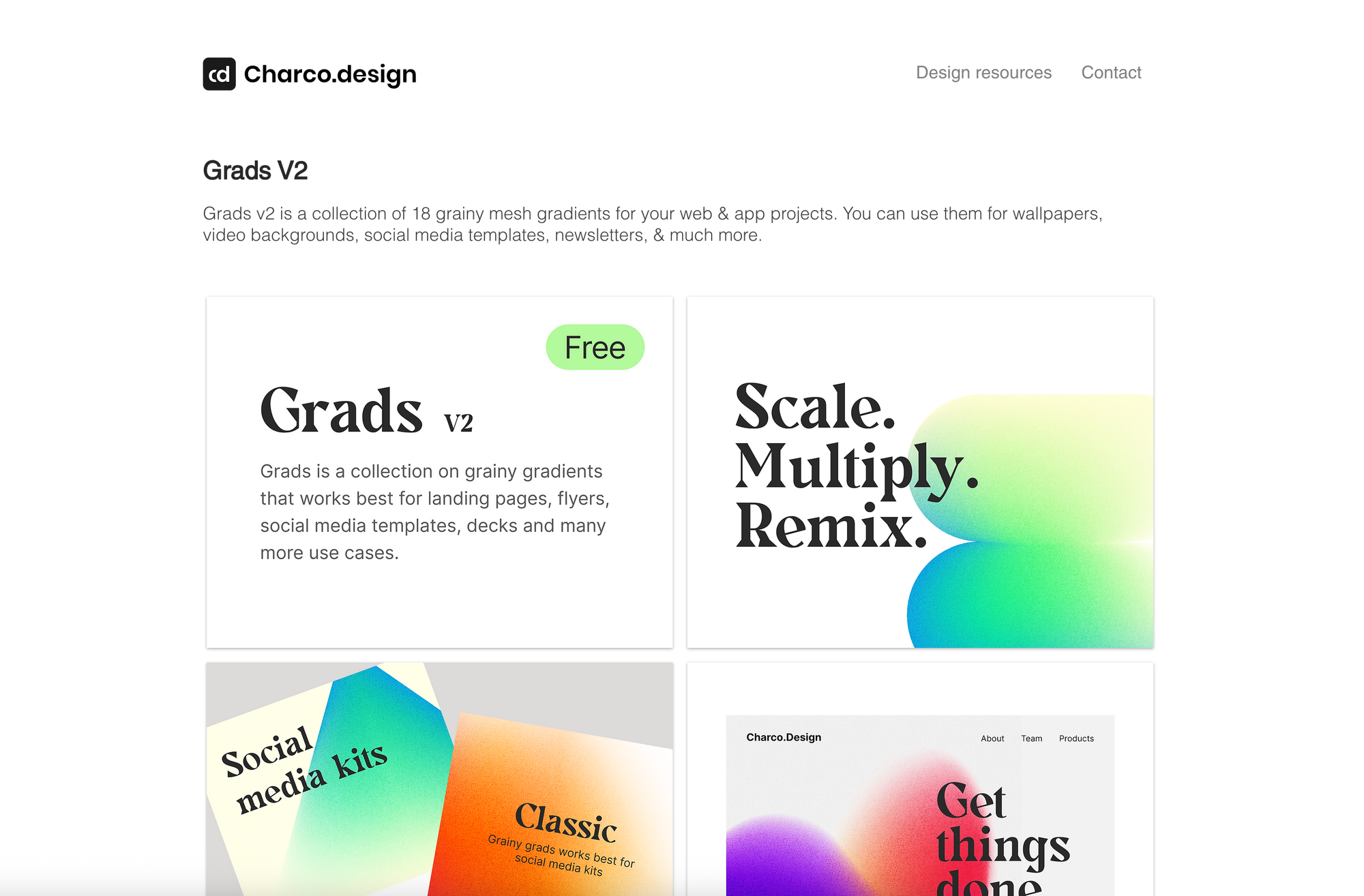 Grads V2 grainy mesh gradients