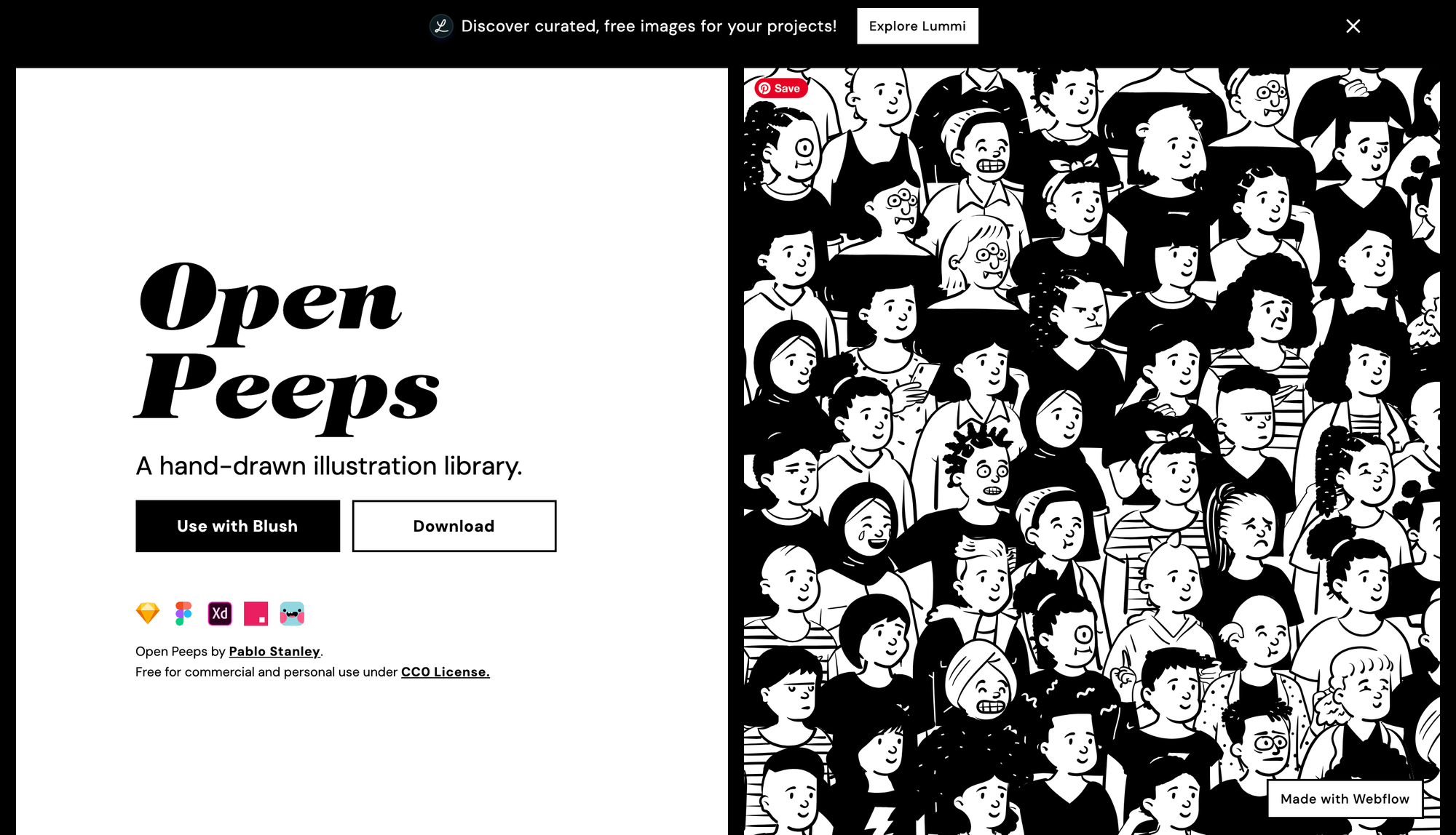 Open Peeps hand-drawn sketchy doodles