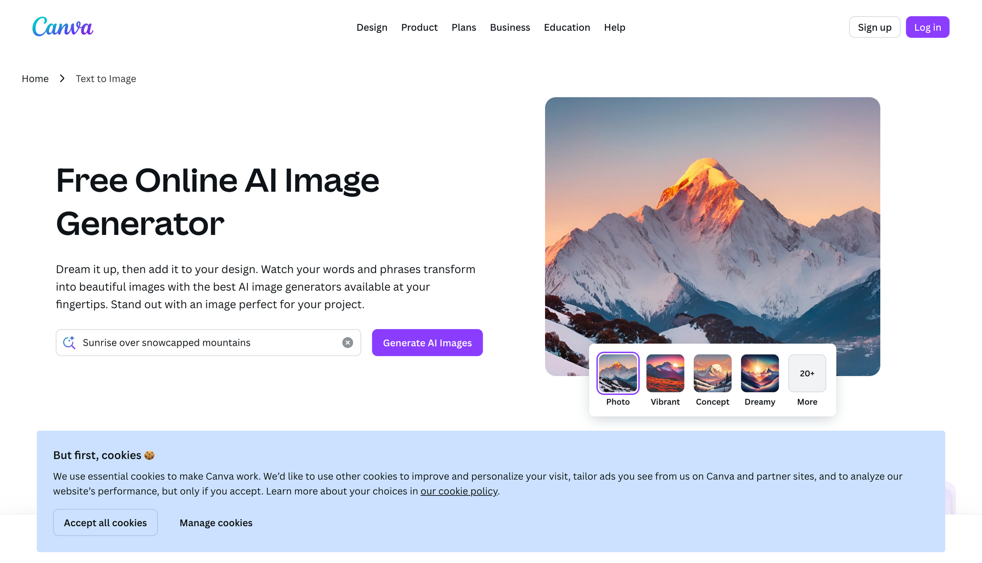 Canva Magic Media AI generation