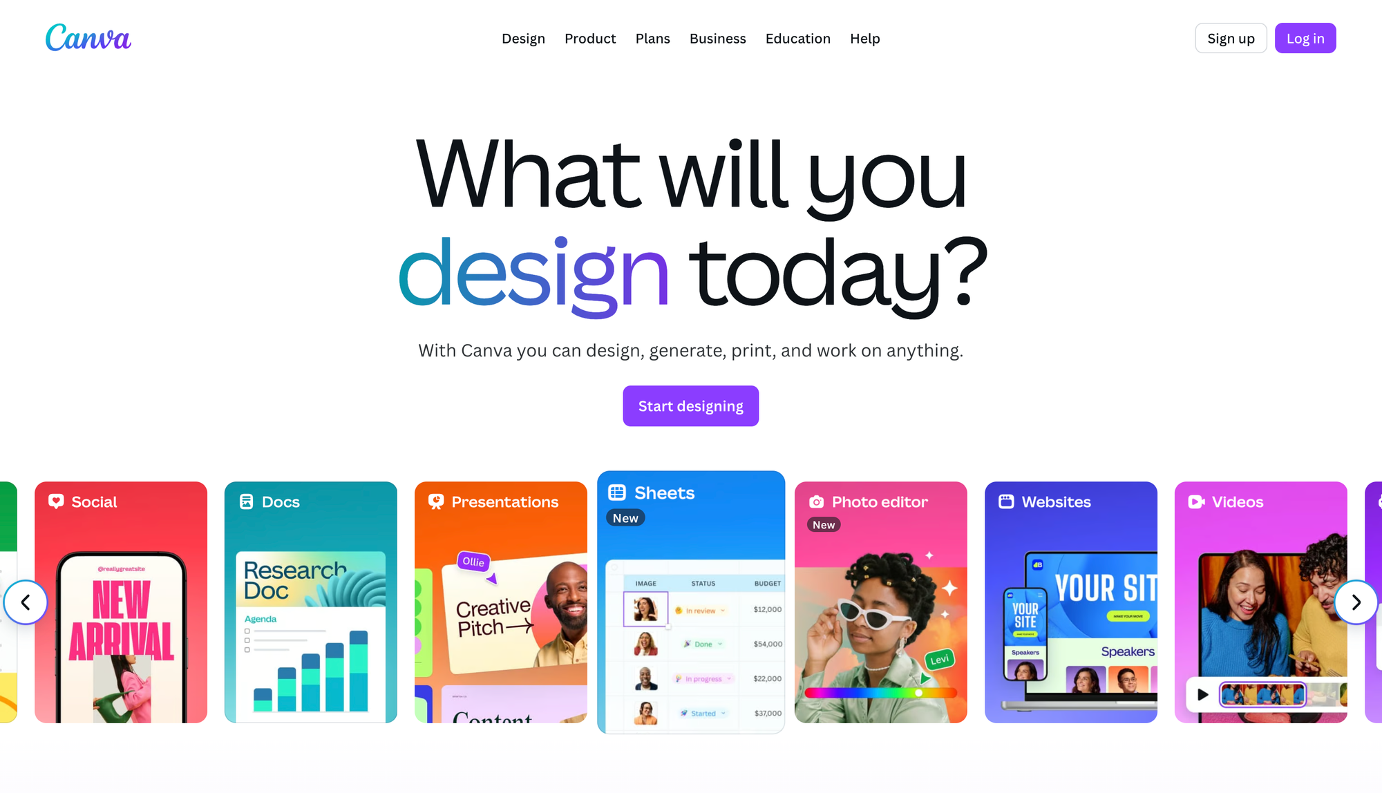 Canva online design ecosystem millions of assets